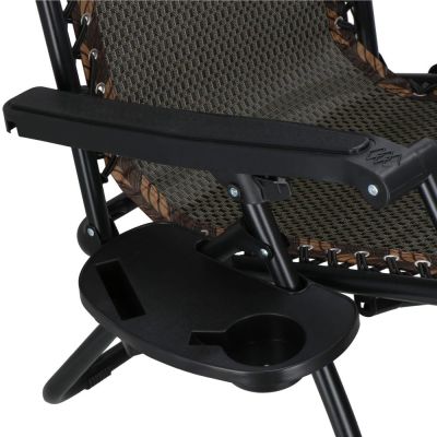 Záhradné polohovacie kreslo SPRINGOS ZERO GRAVITY hnedé