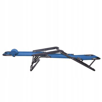 Záhradné polohovacie kreslo SPRINGOS RELAX tmavo šedé