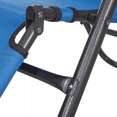 Záhradné polohovacie kreslo SPRINGOS RELAX tmavo šedé