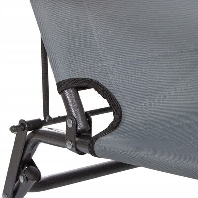 Záhradné polohovacie kreslo SPRINGOS RELAX tmavo šedé