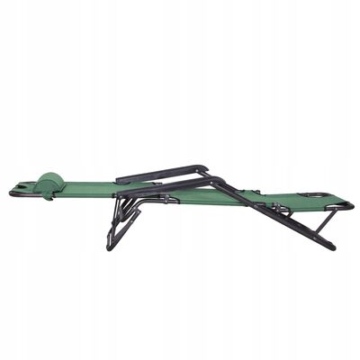 Záhradné polohovacie kreslo SPRINGOS RELAX tmavo šedé