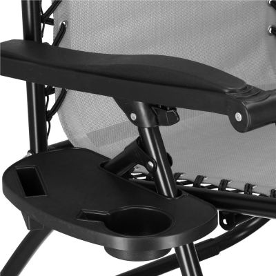 Záhradné polohovacie kreslo SPRINGOS ZERO GRAVITY hnedé