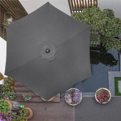 Záhradný slnečník 250 cm, tmavo šedý SPRINGOS SUNNY GU0021