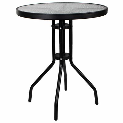 Záhradný stolík 60 cm SPRINGOS BISTRO čierny