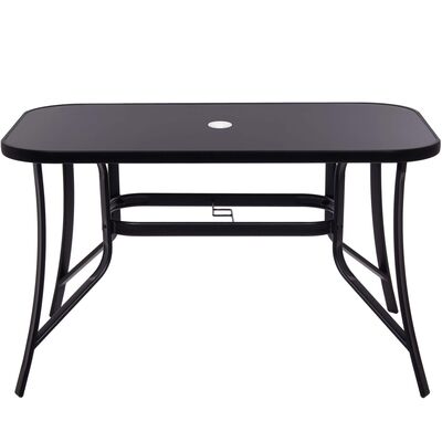 Záhradný stôl 120x70 SPRINGOS TOSCANA GF0077 čierny