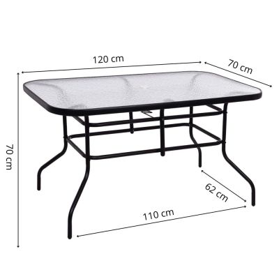 Záhradný stôl 120x70 SPRINGOS TOSCANA GF0080