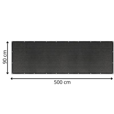 Zástena na balkón 1x7 m SPRINGOS BN1035 antracit