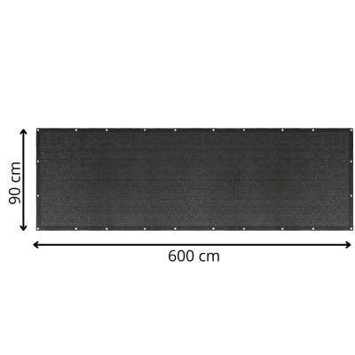 Zástena na balkón 1x7 m SPRINGOS BN1035 antracit