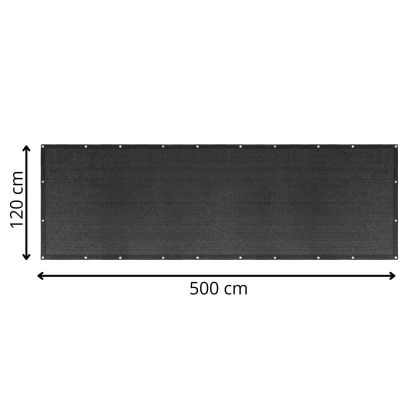 Zástena na balkón 1x7 m SPRINGOS BN1035 antracit