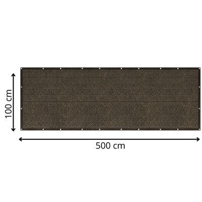 Zástena na balkón 1x7 m SPRINGOS BN1035 antracit