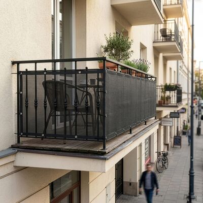 Zástena na balkón 1x7 m SPRINGOS BN1035 antracit