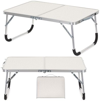 Kempingový stolík 90x60x70cm SPRINGOS CS0136 biely