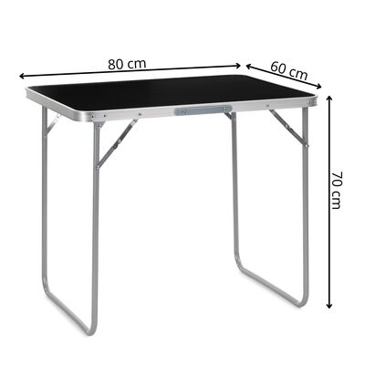 Kempingový stolík 90x60x70cm SPRINGOS CS0136 biely