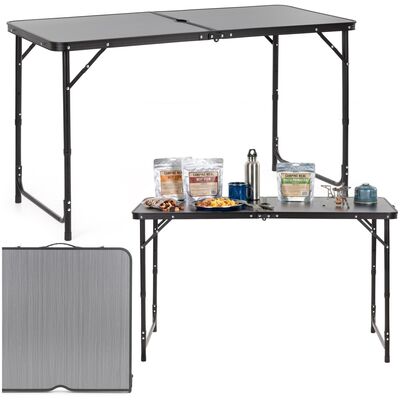 Kempingový stolík 90x60x70cm SPRINGOS CS0136 biely