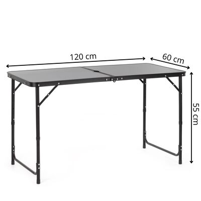 Kempingový stolík 90x60x70cm SPRINGOS CS0136 biely