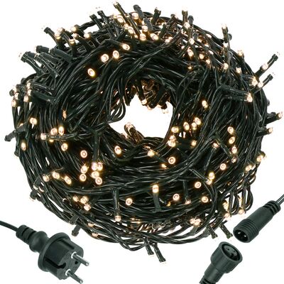 LED svetelná reťaz - 34,5m 500LED 8-funkcií IP20 modrá