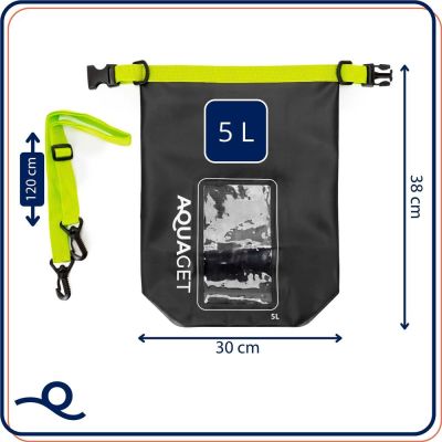 Nepremokavý vak 10l SPRINGOS AQ0021 čierny