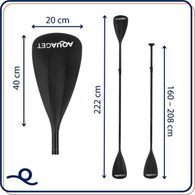 Obojstranné pádlo na paddleboard 2v1 AQUAGET AQ0050