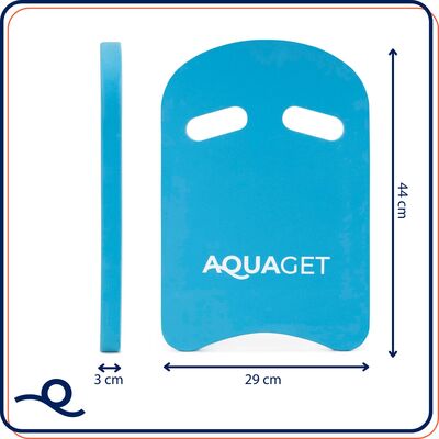 Plavecká doska 44x29x3 cm AQUAGET AQ0058 modrá