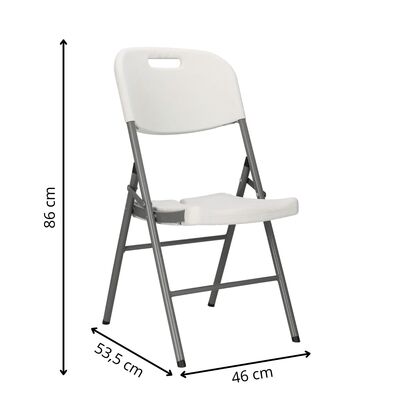 Skladacia stolička SPRINGOS GF0109 biela