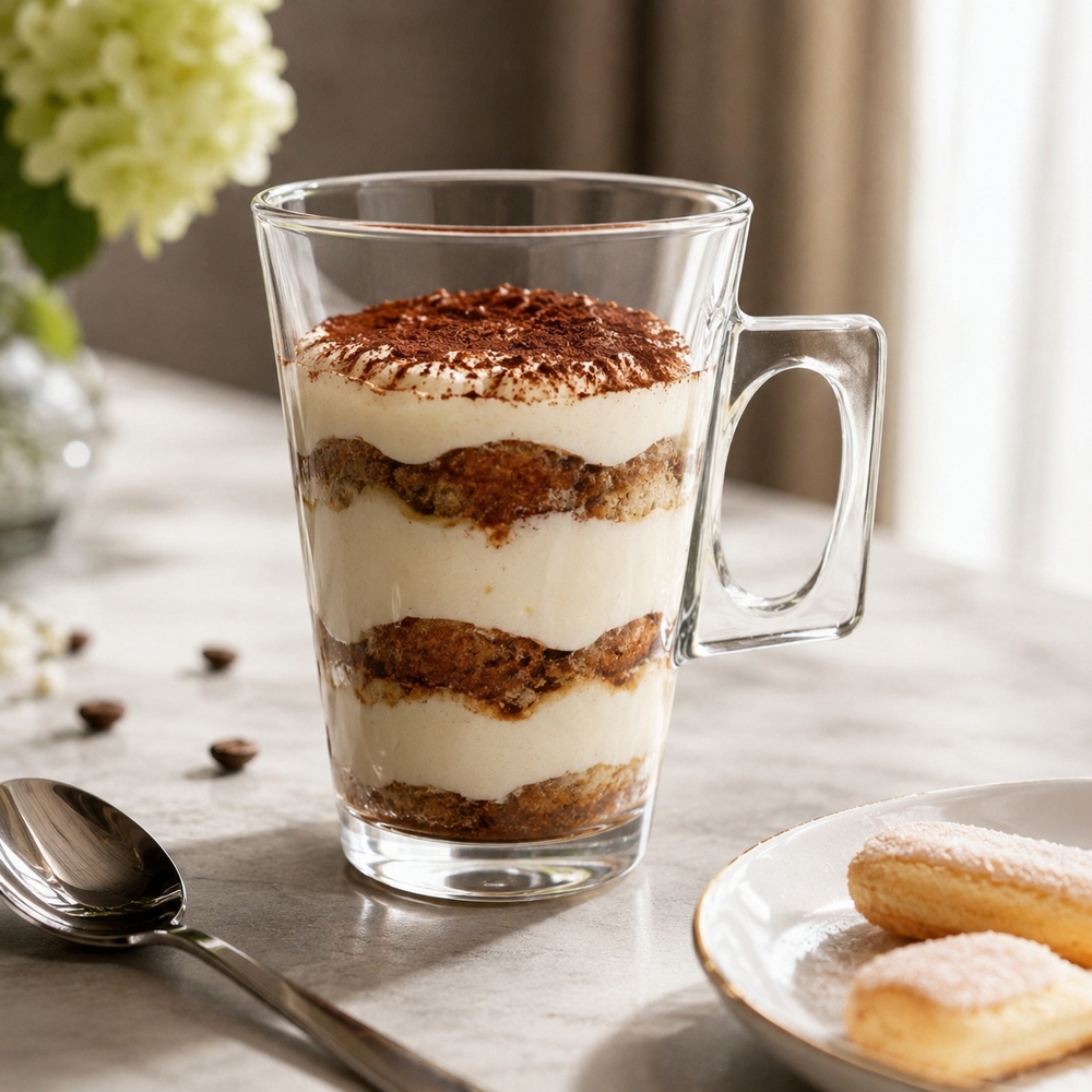 Pohár na latte 255 ml 6ks SPRINGOS KI0183 číre