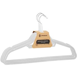 Zamatové ramienka na oblečenie 43,5 cm SPRINGOS HG0042 3ks šedá