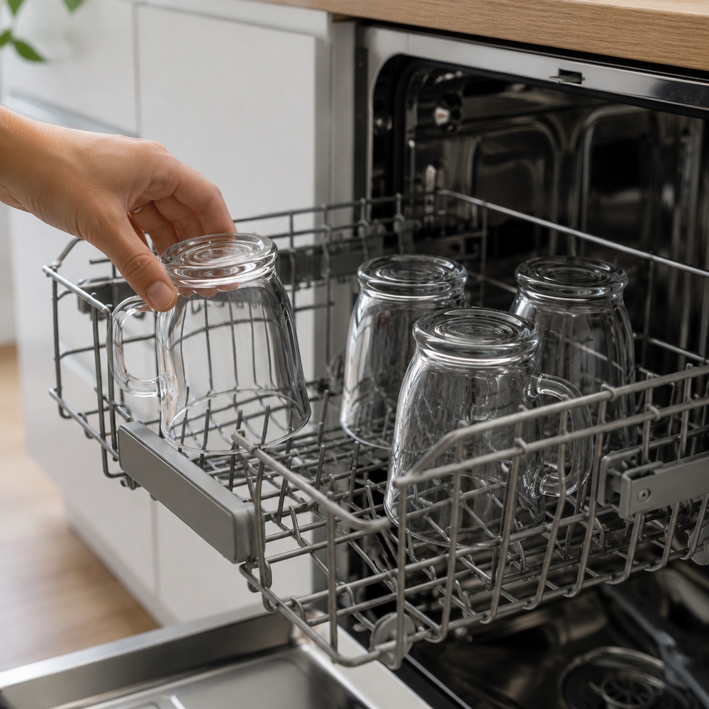 Sklenené hrnčeky na kávu 400 ml 6ks SPRINGOS KI0186 číre