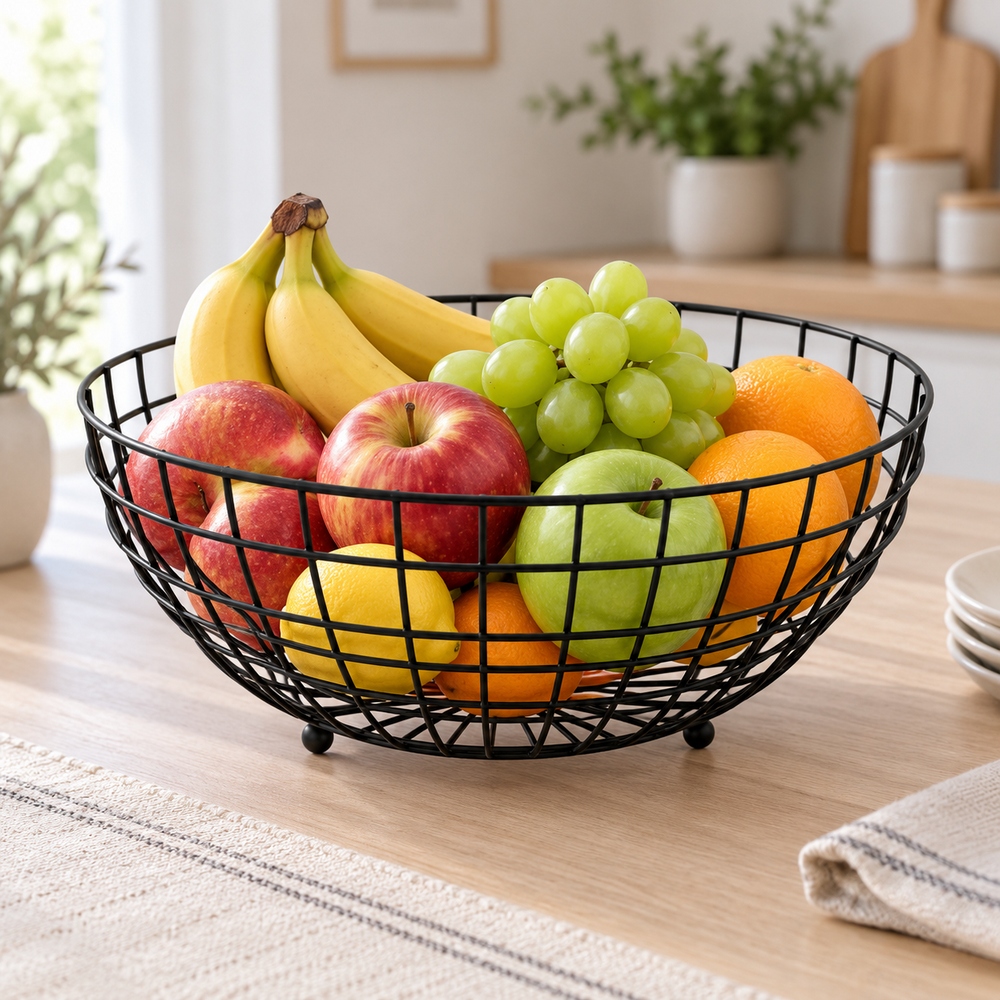 Misa na ovocie kovová 28 cm SPRINGOS LINEA KI0146 čierna