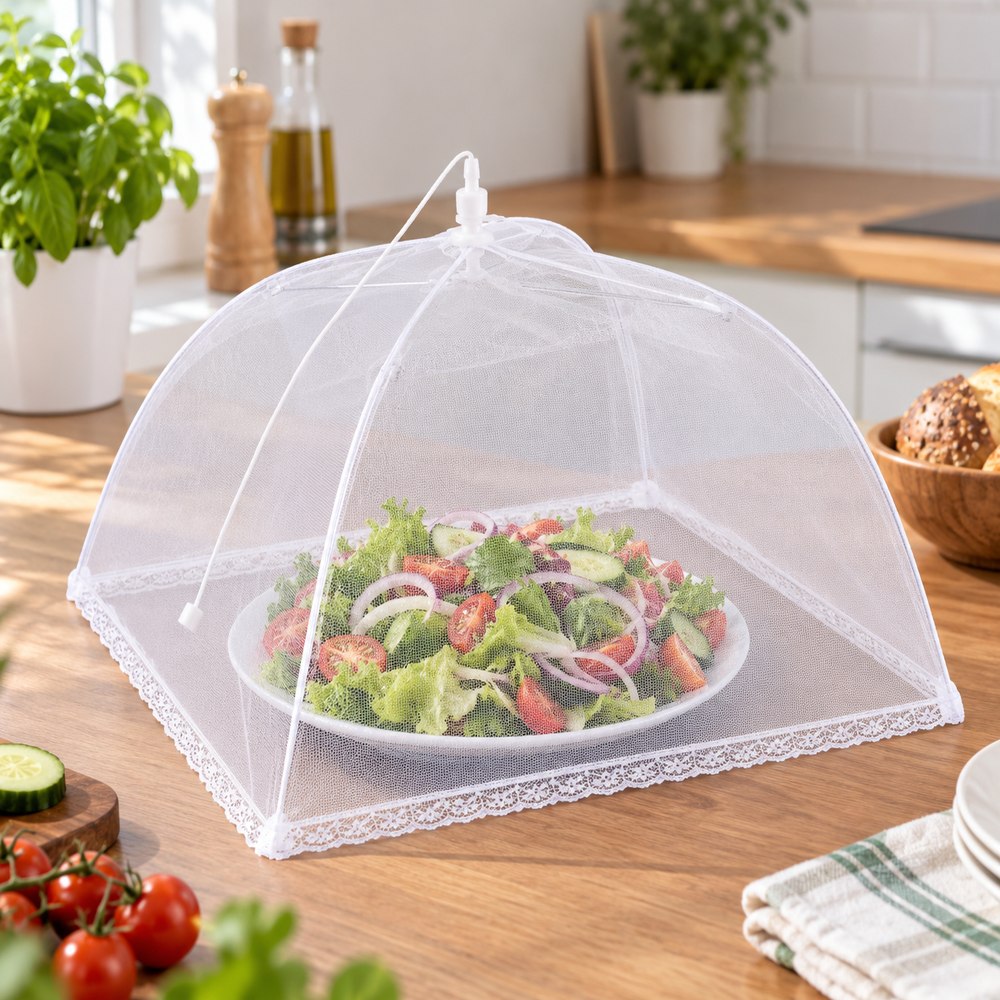 Kryt na potraviny 33x33x22 cm SPRINGOS GA0020 biely