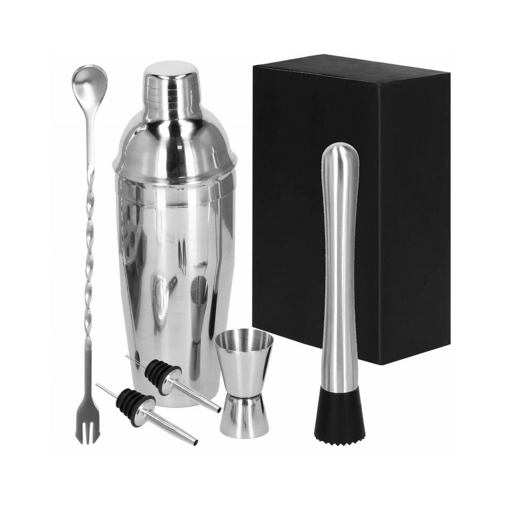 Barmanská sada 6ks 750 ml SPRINGOS Steward KI0014 strieborná