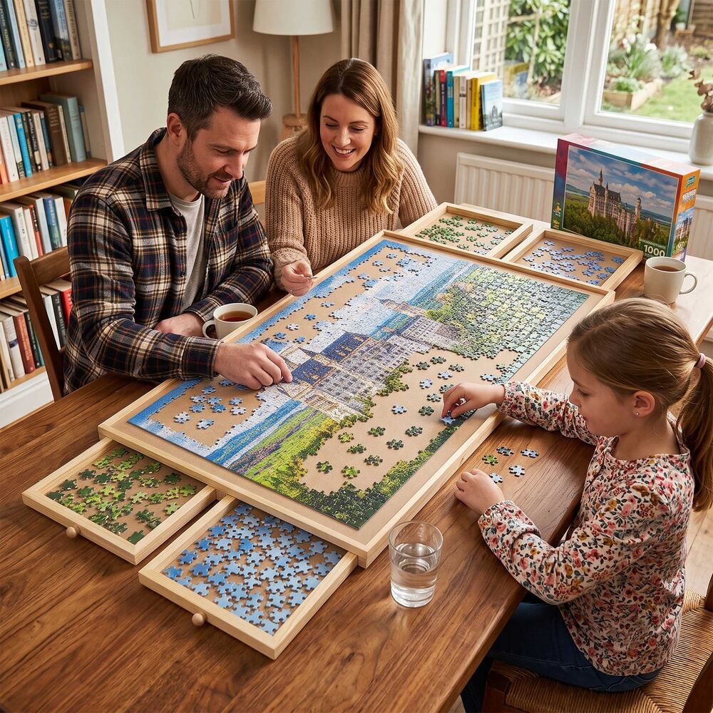 Doska na puzzle 1000 dielikov so 4 zásuvkami SPRINGOS KG0068