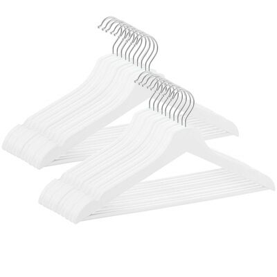 Drevené ramienka na oblečenie 42,5 cm SPRINGOS HG0057 20ks prírodné