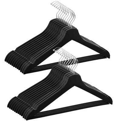 Drevené ramienka na oblečenie 42,5 cm SPRINGOS HG0057 20ks prírodné