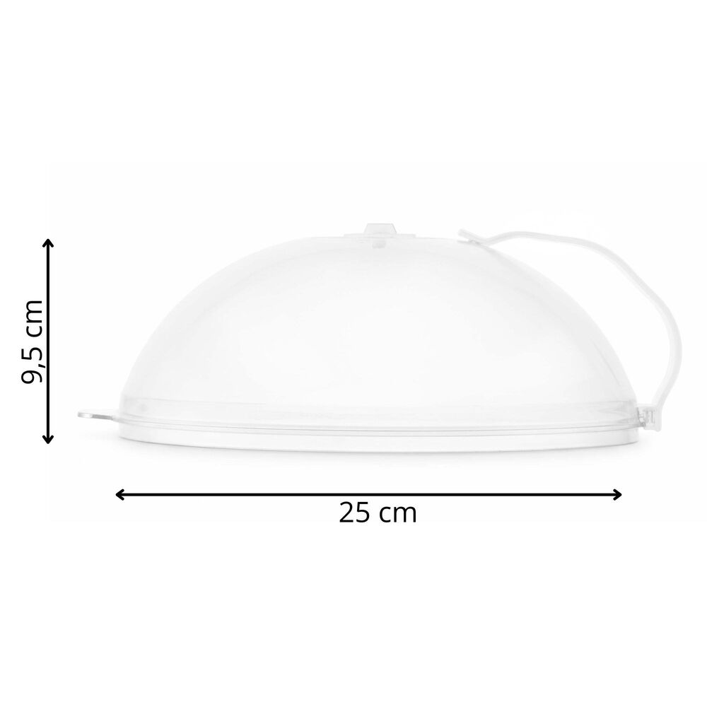Poklop do mikrovlnnej rúry 25 cm SPRINGOS KI0179 číry