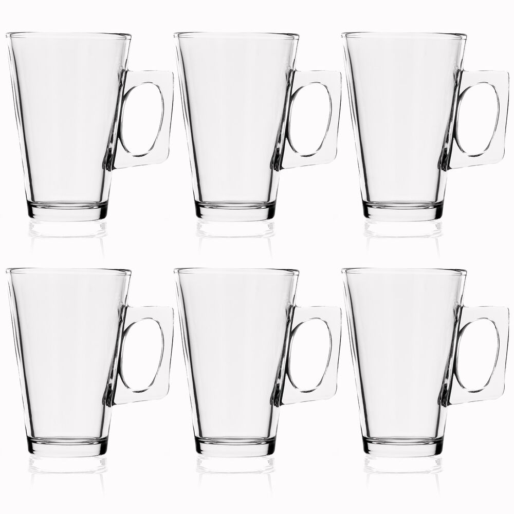 Pohár na latte 255 ml 6ks SPRINGOS KI0183 číre
