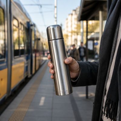 Termoska 500 ml SPRINGOS Warmo KI0131 strieborná
