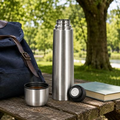 Termoska 500 ml SPRINGOS Warmo KI0131 strieborná