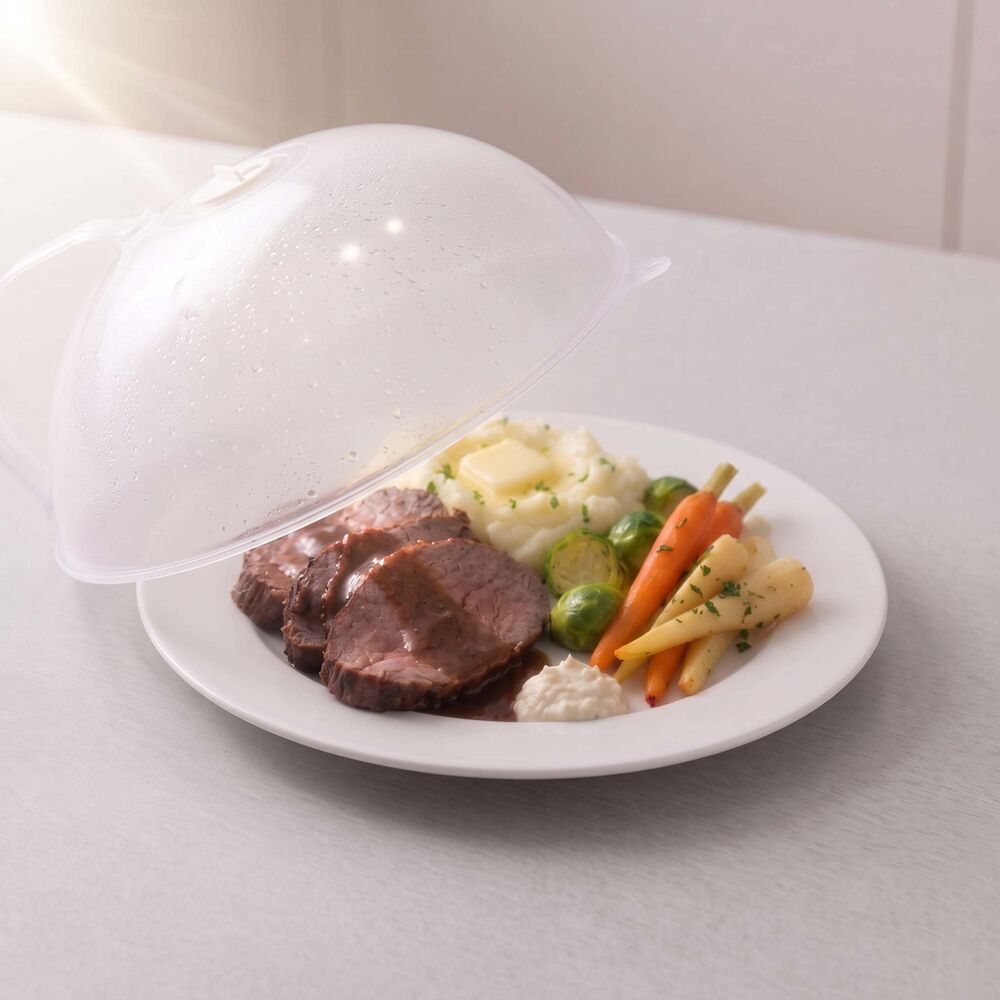 Poklop do mikrovlnnej rúry 25 cm SPRINGOS KI0179 číry