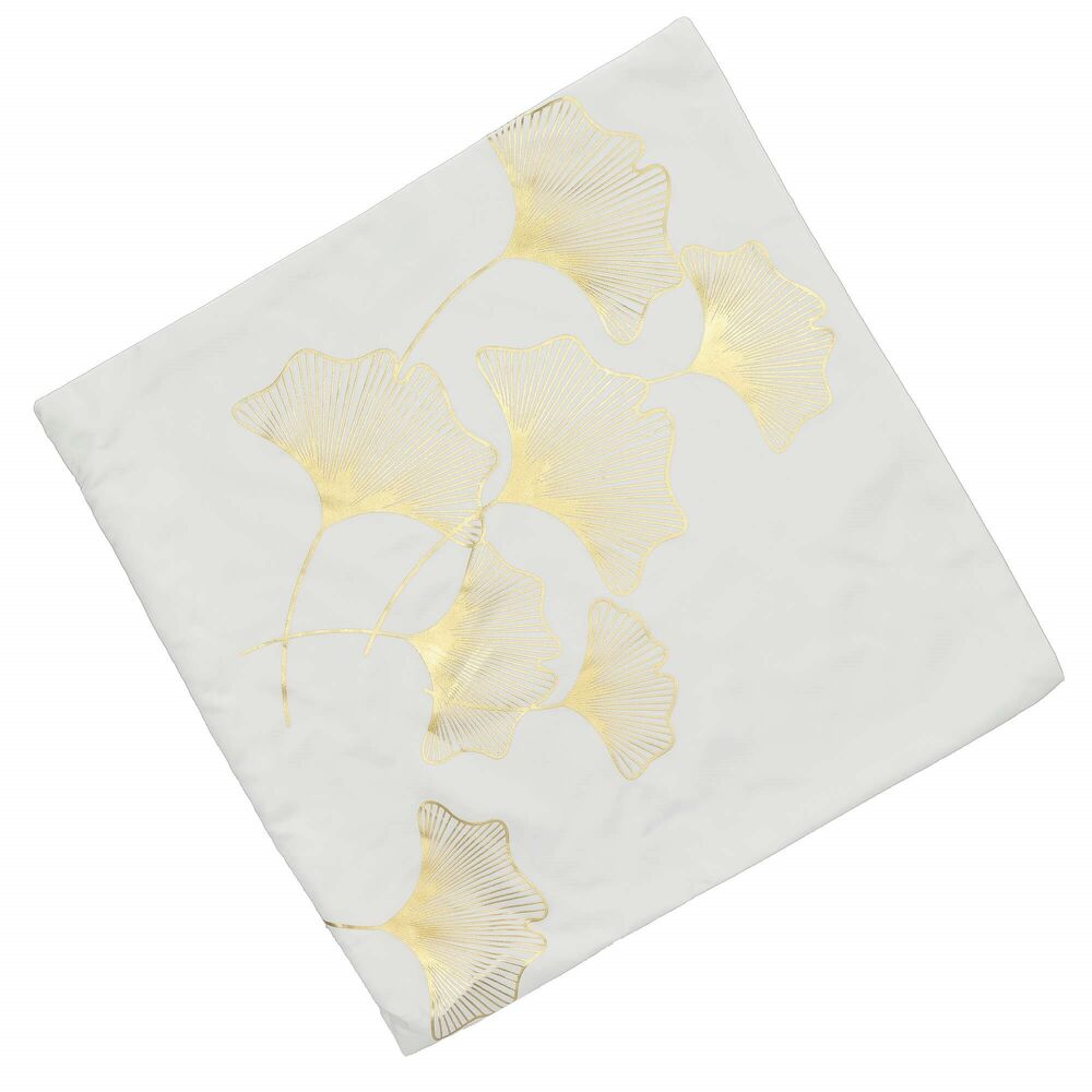 Obliečka na vankúš 40x40 cm SPRINGOS CA1271 bielo-zlatá