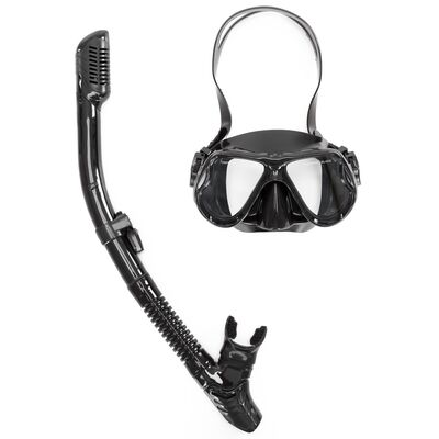 Šnorchlovacia sada s DryTop šnorchlom AQUAGET AQ0007 čierna