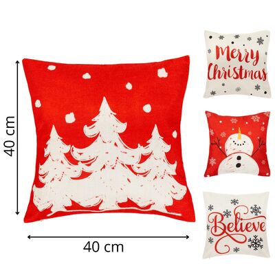 Vianočné obliečky na vankúše 40x40 cm SPRINGOS CA1460 4ks viacfarebné