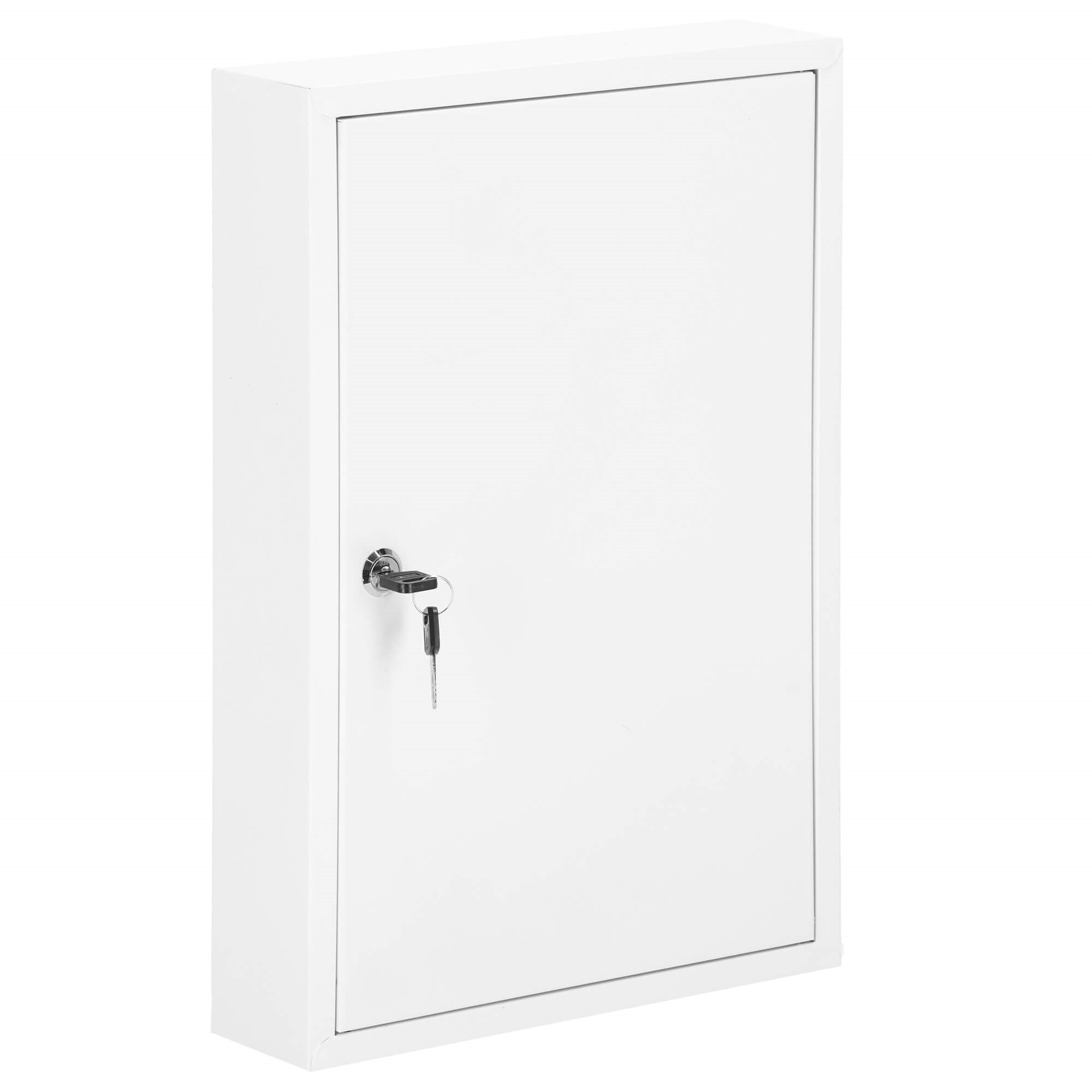 Skrinka na kľúče 64 háčikov 30x8x45 cm SPRINGOS HA5035 biela