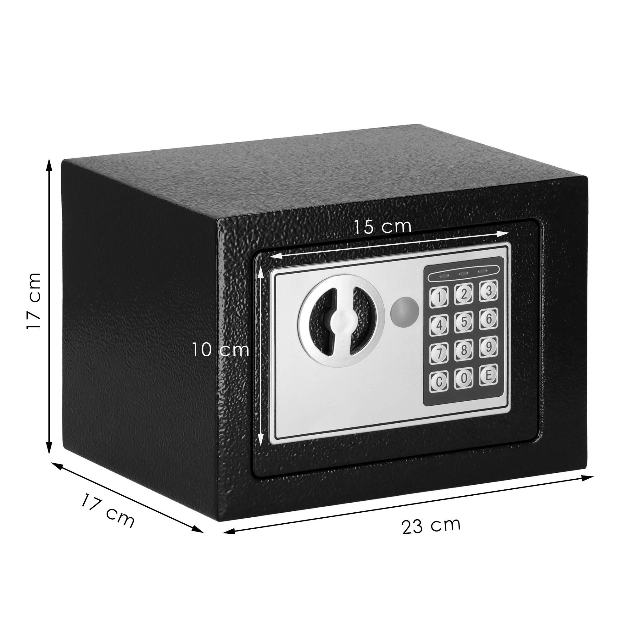 Trezor na peniaze 23x17x17 cm SPRINGOS HA5059 čierny