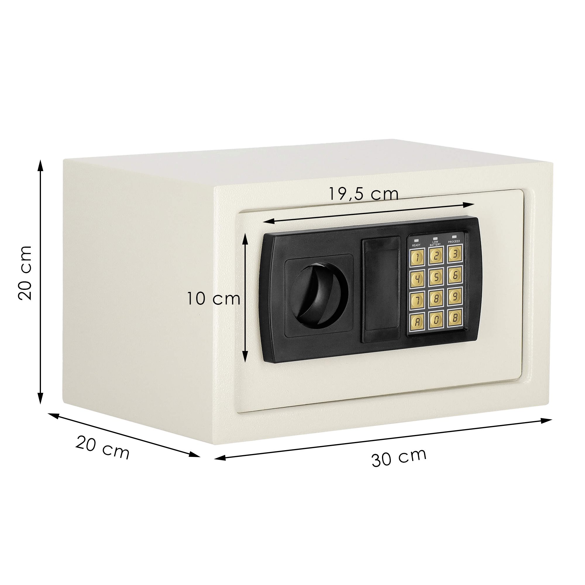 Trezor na peniaze 23x17x17 cm SPRINGOS HA5059 čierny