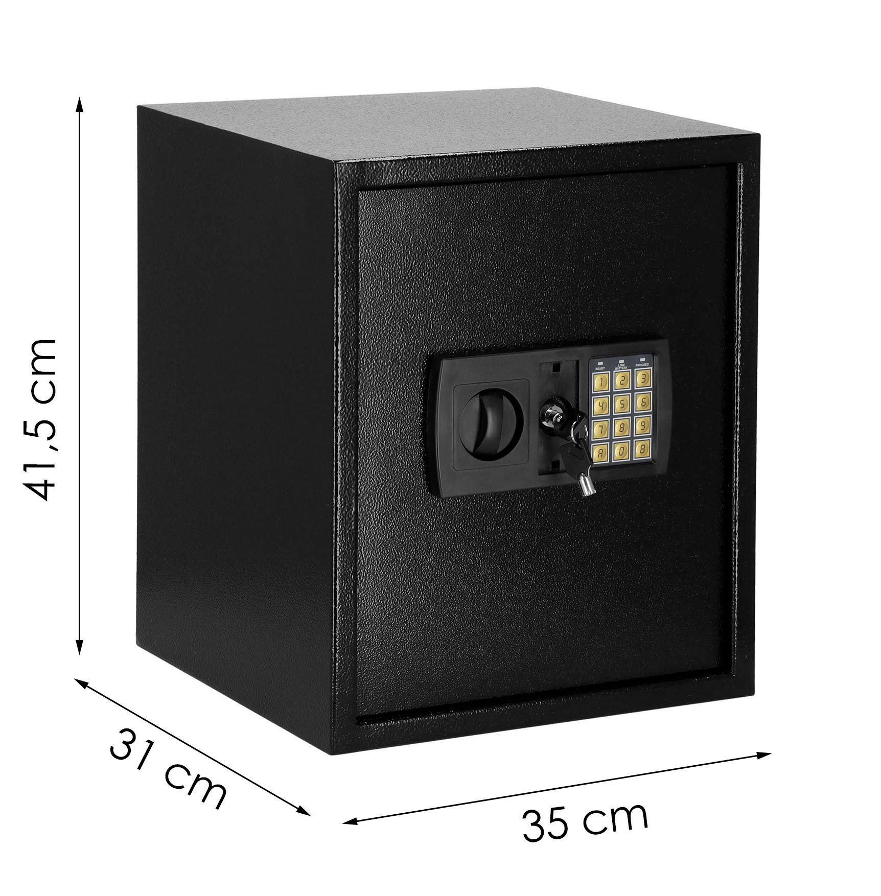 Trezor 41,5x35x31 cm SPRINGOS HA5058 čierny
