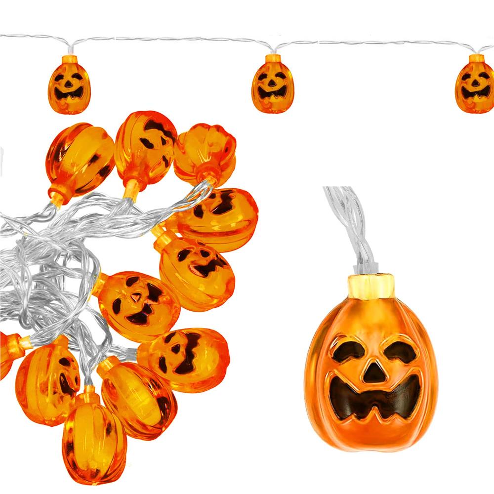 Halloweenska svetelná reťaz s tekvicami 20 LED 3,2 m SPRINGOS CL4059