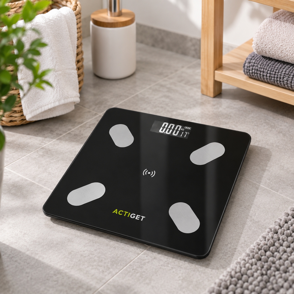 Osobná váha s Bluetooth 180 kg ACTIGET ACT0178 čierna