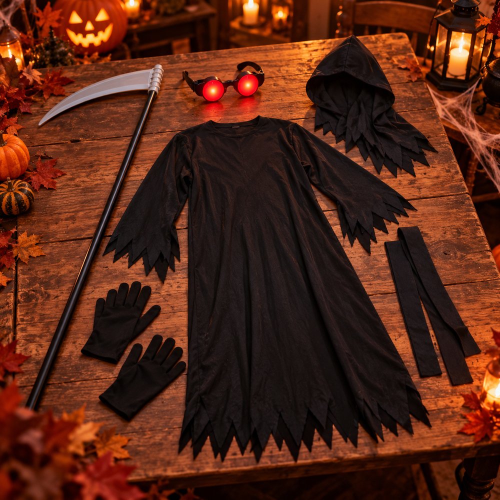 Halloweensky kostým Smrtky 146–152 cm SPRINGOS HA7598