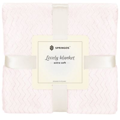 Deka 70x160 cm SPRINGOS Splendit HA7117 svetlo ružová