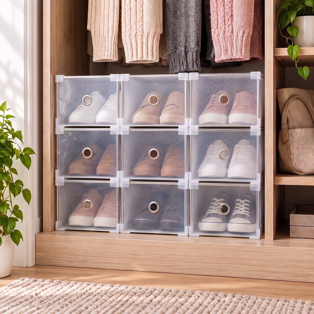 Úložný box na topánky 31x20,5x11 cm SPRINGOS HA3000 priehľadný